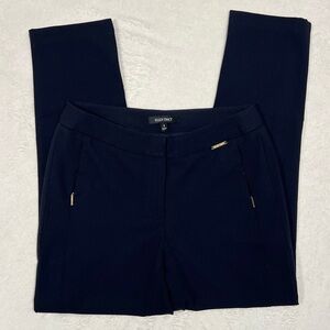 Ellen Tracy Navy Blue Ankle Dress Pants